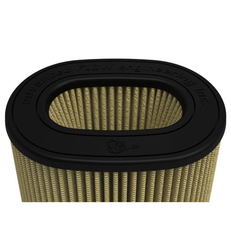 aFe MagnumFLOW Pro GUARD 7 Air Filter (6 x 4)in F x (8-1/2 x 6-1/2)in B x (7-1/4 x 5)in T x 7-1/4in-SR1 Performance