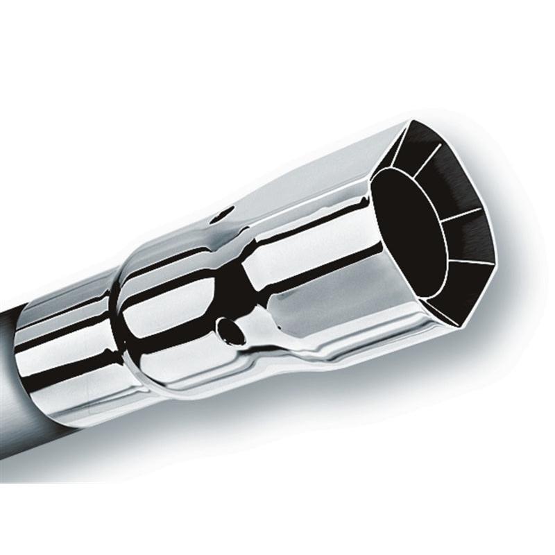 Borla Universal Polished Tip Single Square Intercooled (inlet 2 1/4in. Outlet 2 1/2 x 2 3/4in) *NO R-SR1 Performance