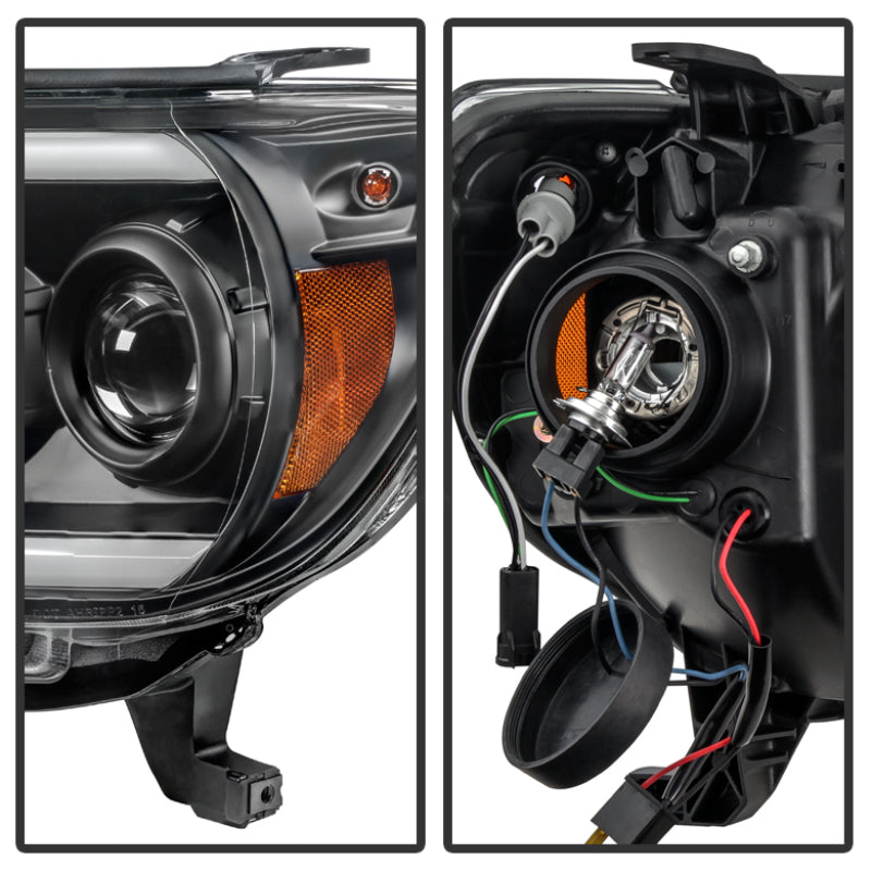 Spyder Toyota Tacoma 12-15 Projector Headlights Light Bar DRL Black PRO-YD-TT12-LBDRL-BK-SR1 Performance