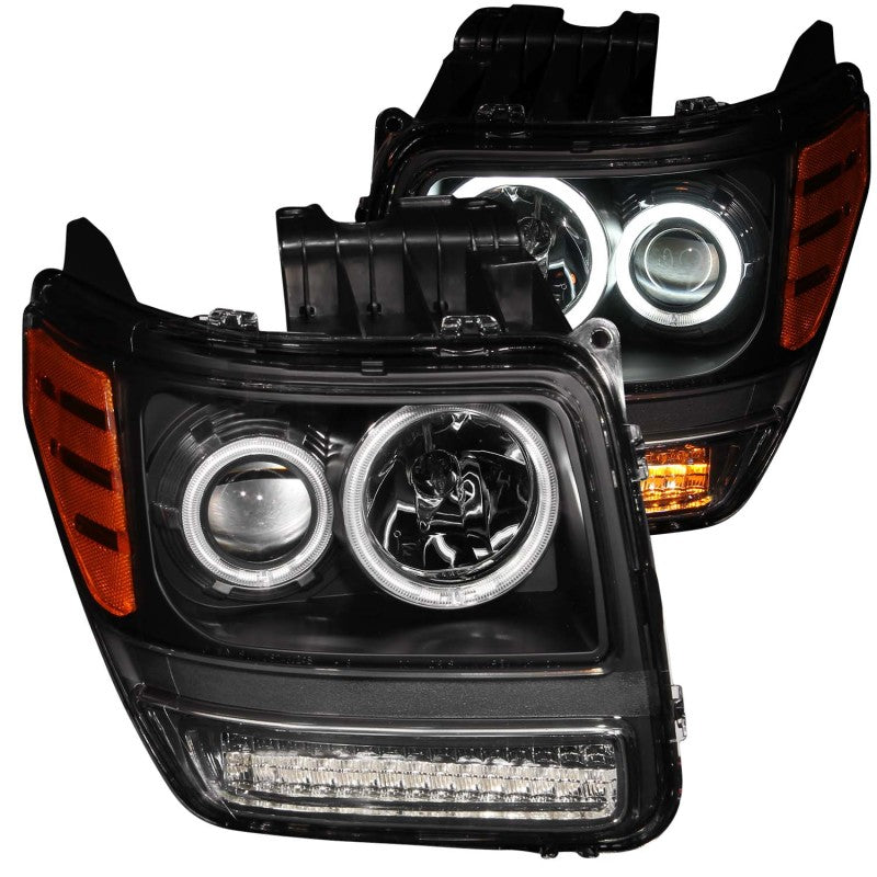 ANZO 2007-2012 Dodge Nitro Projector Headlights w/ Halo Black (CCFL) G2-SR1 Performance