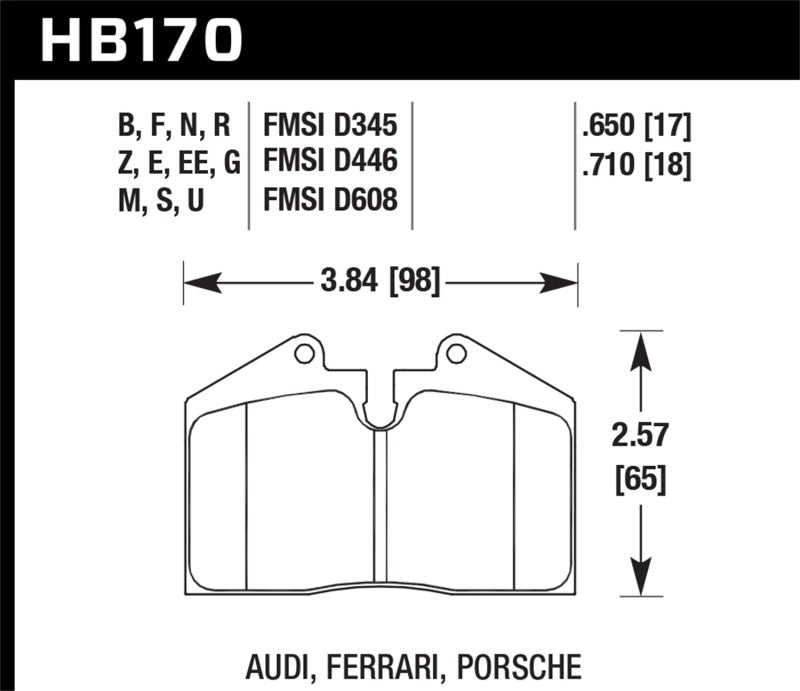 Hawk HP+ Street Brake Pads-SR1 Performance