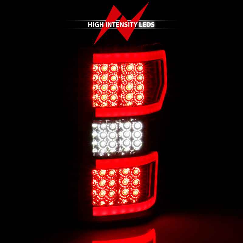 ANZO 2018-2019 Ford F-150 LED Taillight Chrome (Red Light Bar) (w/ Sequential)-SR1 Performance