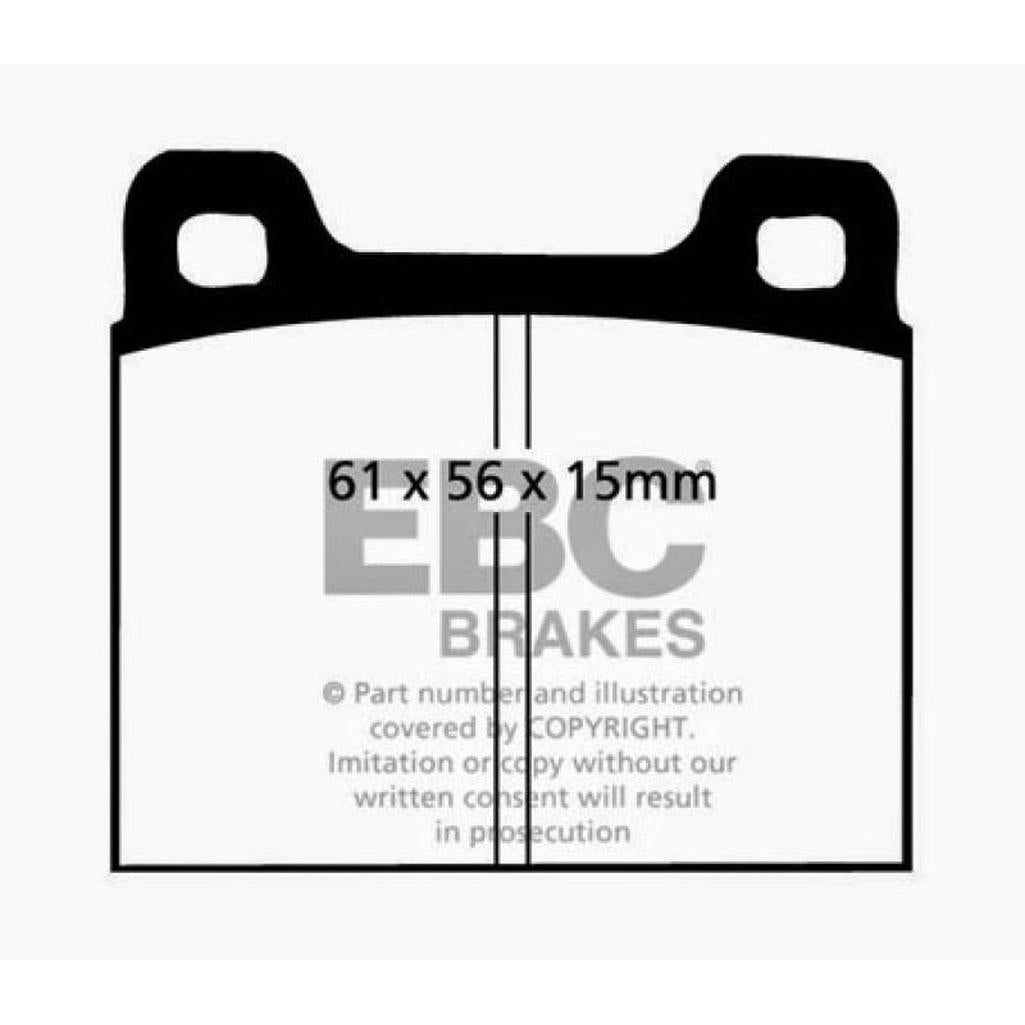 EBC Yellowstuff Brake Pads for Volvo 240 & 780 - Part DP4104R