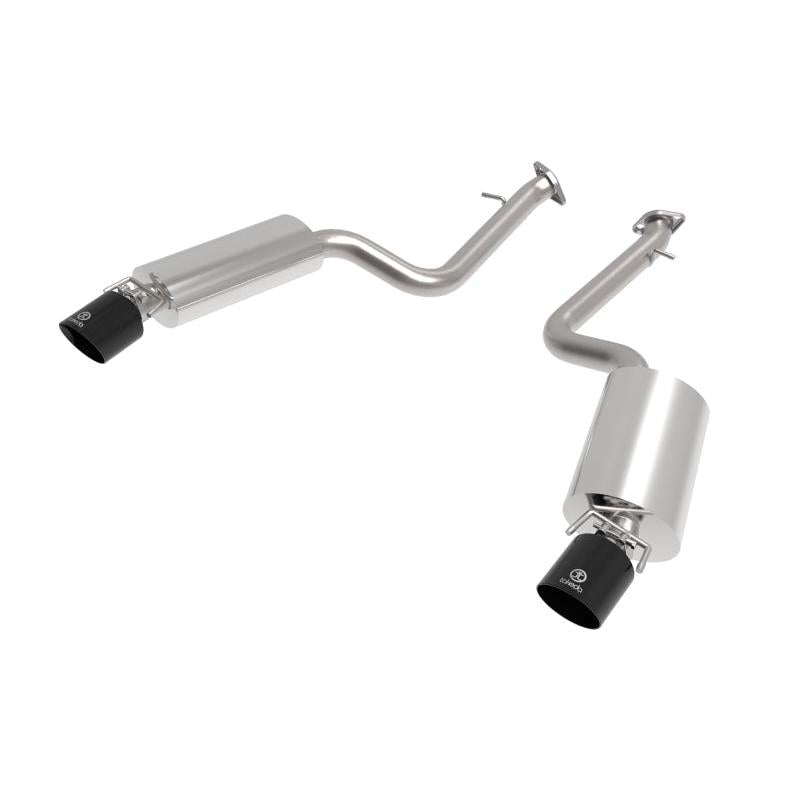 aFe Takeda 14-22 Lexus IS350 V6 2.5in. 304 Stainless Steel Axle-Back Exhaust System w/ Black Tip-SR1 Performance