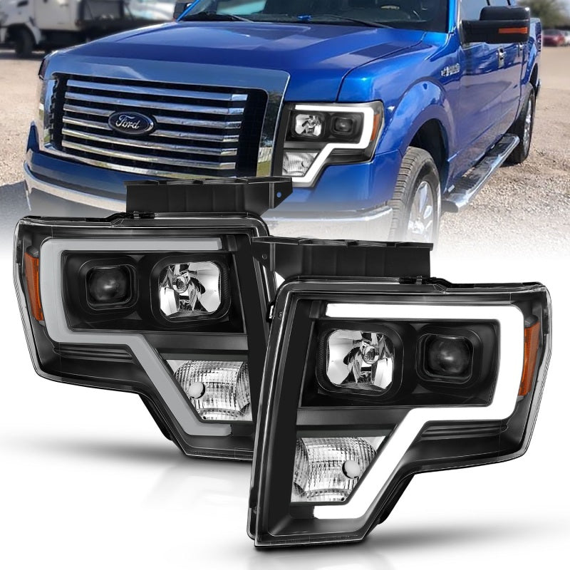 ANZO 2009-2014 Ford F-150 Projector Light Bar H.L Black Amber-SR1 Performance