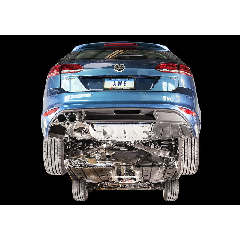 AWE Tuning VW MK7 Golf SportWagen Touring Edition Exhaust w/Chrome Silver Tips (90mm)-SR1 Performance