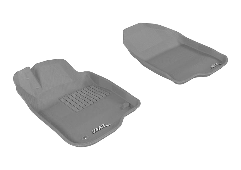 3D MAXpider 2008-2012 Chevrolet Malibu Kagu 1st Row Floormat - Gray-SR1 Performance