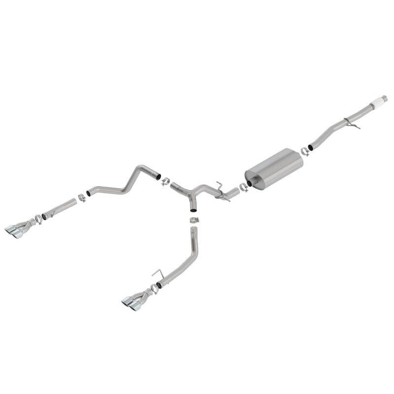 Borla 2019 Chevy Silverado 1500 5.3L V8 CC SB 147.4in WB Touring Cat-Back w/ Quad Square Tips-SR1 Performance