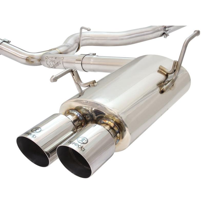aFe Takeda 3in SS Exhaust Cat-Back 15-16 Subaru WRX/STI 2.0L/2.5L Polished Tips-SR1 Performance