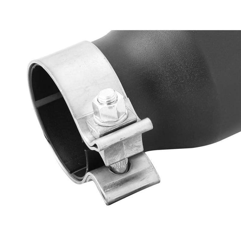 aFe MACH Force-XP 409 SS Single Wall Universal Clamp On Exhaust Tip - Black-SR1 Performance