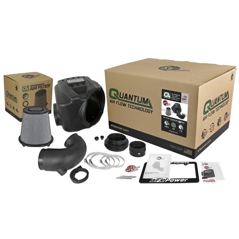 aFe Quantum Pro DRY S Cold Air Intake System 94-02 Dodge Cummins L6-5.9L - Dry-SR1 Performance
