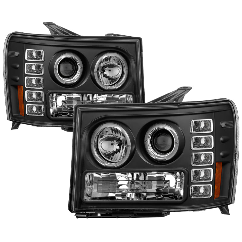 Spyder GMC Sierra 1500/GMC Sierra Denali 08-13 Projector LED Halo- LED Blk PRO-YD-GS07-HL-BK-SR1 Performance