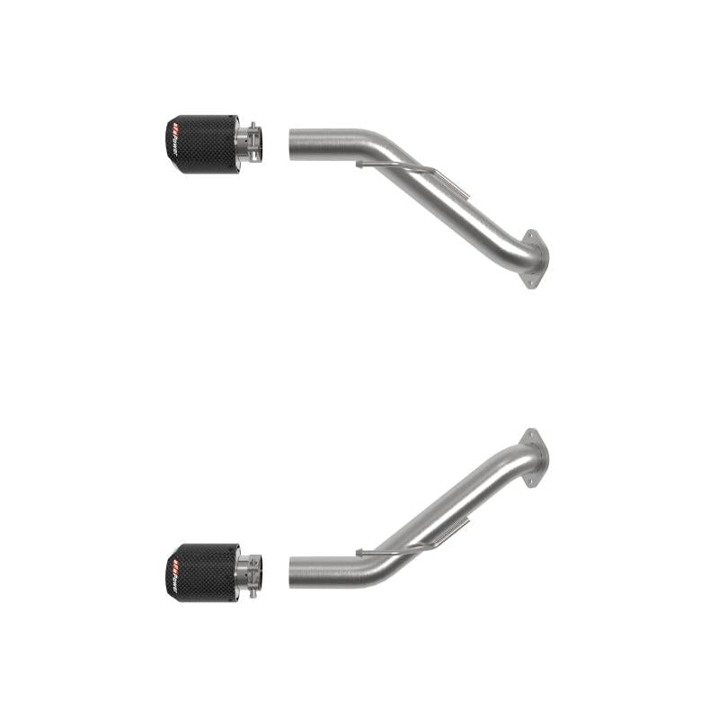 aFe 2023 Nissan Z V6-3.0L (tt)Takeda Stainless Steel Axle-Back Exhaust System w/ Carbon Fiber Tip-SR1 Performance
