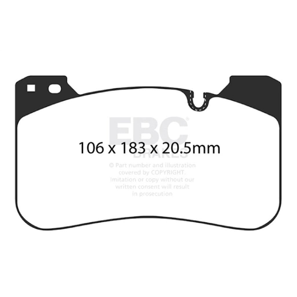 EBC Bluestuff NDX Front Brake Pads for 2018-2021 BMW M5 and M8 Gran Coupe – High Friction Sport & Track Performance