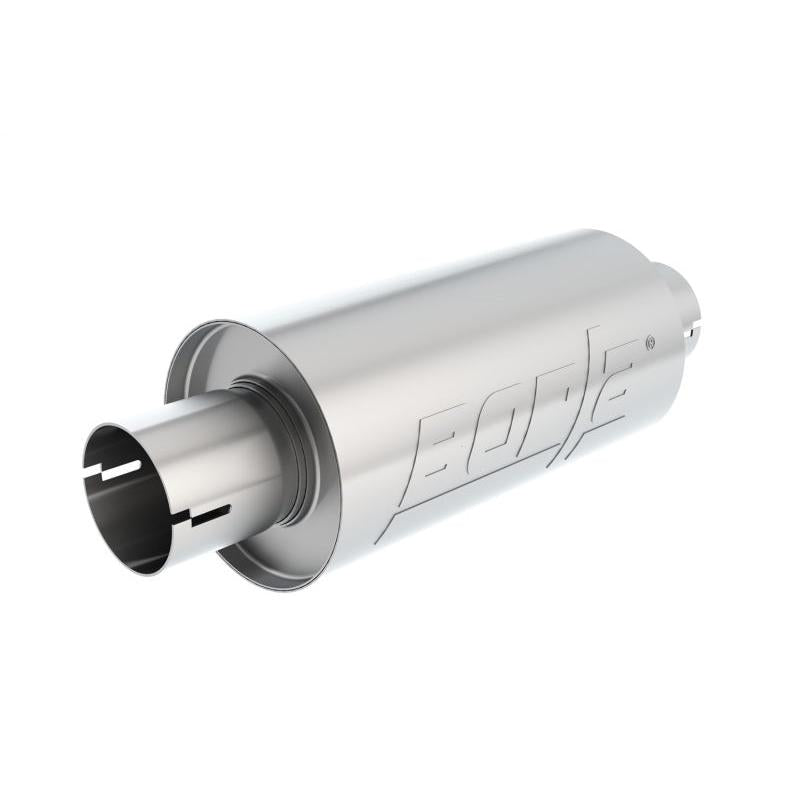 Borla S-Type Muffler 2.5in Inlet/Outlet 5in Round x 10in w/Notch-SR1 Performance