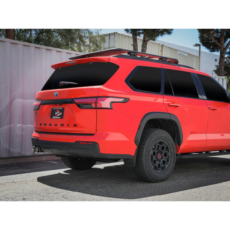 aFe 23-24 Toyota Sequoia V6 3.4L Vulcan Series 2-1/2in to 3in 304 SS Cat-Back Exhaust w/Polished Tip-SR1 Performance