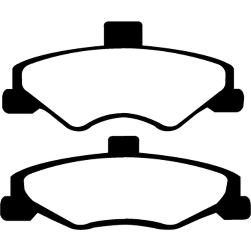 EBC Yellowstuff Rear Brake Pads for 2002-1998 Pontiac Firebird and 4th Gen Chevrolet Camaro