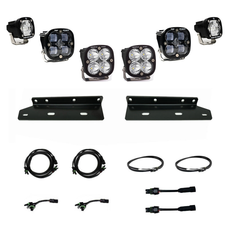 Baja Designs 2021+ Ford Raptor Aftermarket Pro Fog Pocket SAE Kit-SR1 Performance