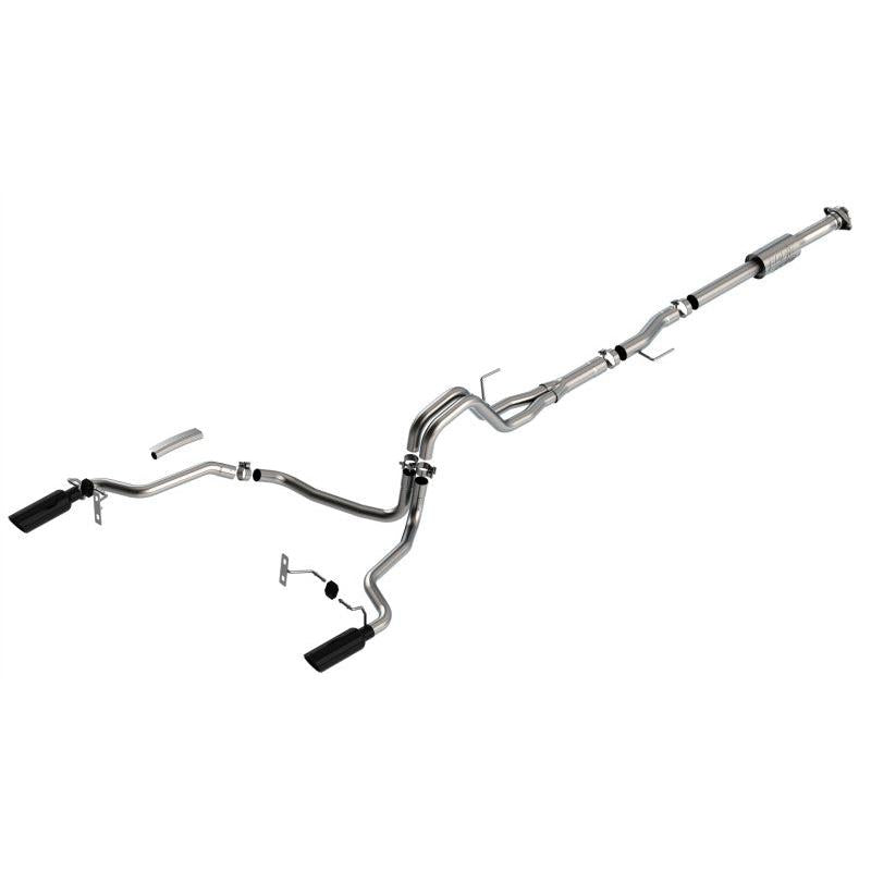 Borla F-150 2021 2.7L/3.5L 4dr CC SB EC STB Lari/King R/Plinum/LTD 3/2.25 SRE CB AK BLK CHR Tips-SR1 Performance