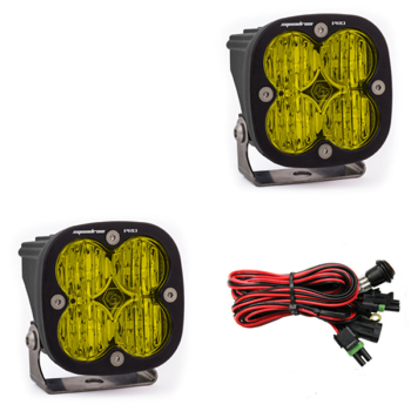 Baja Designs Squadron Pro Series Wide Cornering Pattern LED Light Pods - Amber-SR1 Performance