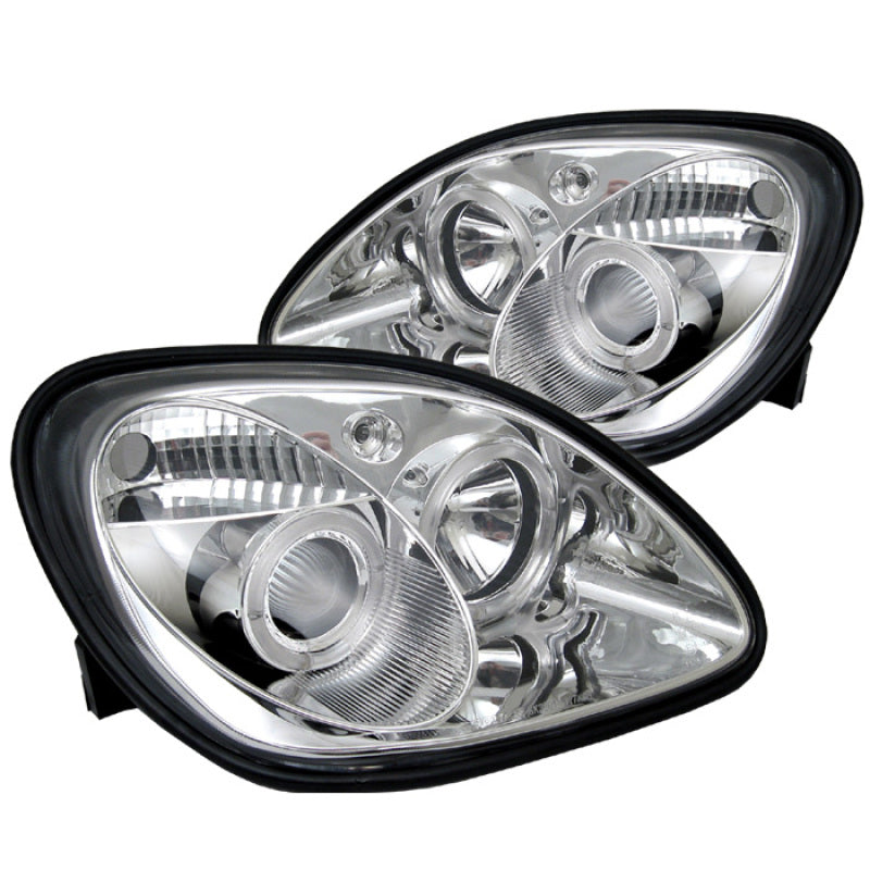 Spyder Mercedes Benz SLK 98-04 Projector Halogen Model- LED Halo Chrm PRO-YD-MBSLK98-1PC-HL-C-SR1 Performance