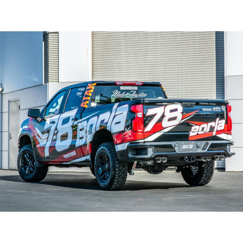 Borla 19 Chevrolet Silverado/GMC Sierra 1500 6.2L SS Touring Catback Exhaust - Carbon Fiber Tips-SR1 Performance