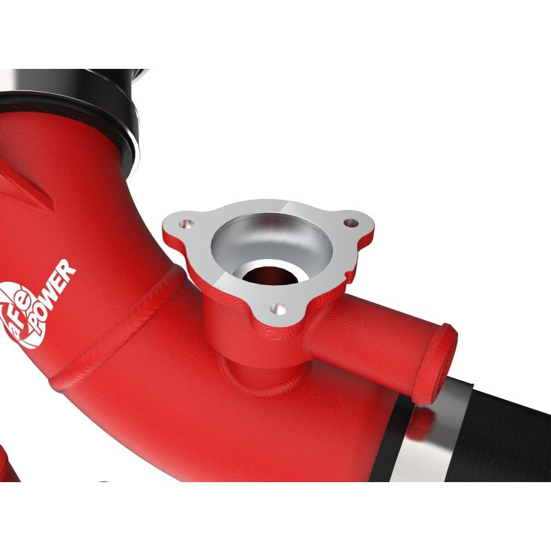 aFe 2022 Toyota Land Cruiser (J300) V6-3.5L (tt) BladeRunner 2.5in Aluminum Hot Charge Pipe - Red-SR1 Performance