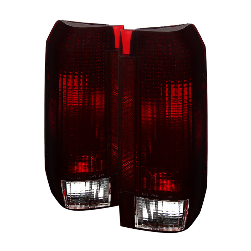 Xtune Ford Bronco F150 F250 F350 F450 92-96 OE Style Tail Lights Red Smoked ALT-JH-FB92-OE-RSM-SR1 Performance