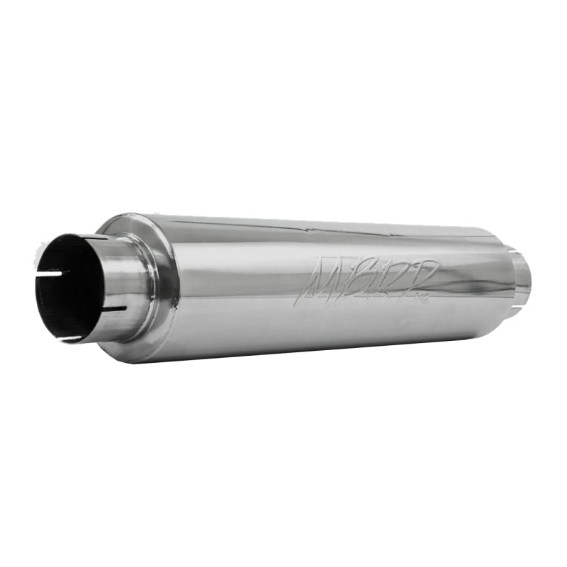 MBRP Universal Quiet Tone Muffler 4in Inlet/Outlet 24in Body 6in Dia 30in Overall T409-SR1 Performance