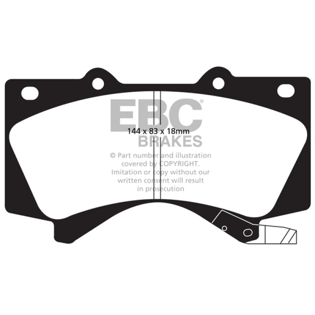 EBC Brakes Bluestuff NDX Full Race Brake Pads – High Friction Performance for Toyota Land Cruiser & Tundra