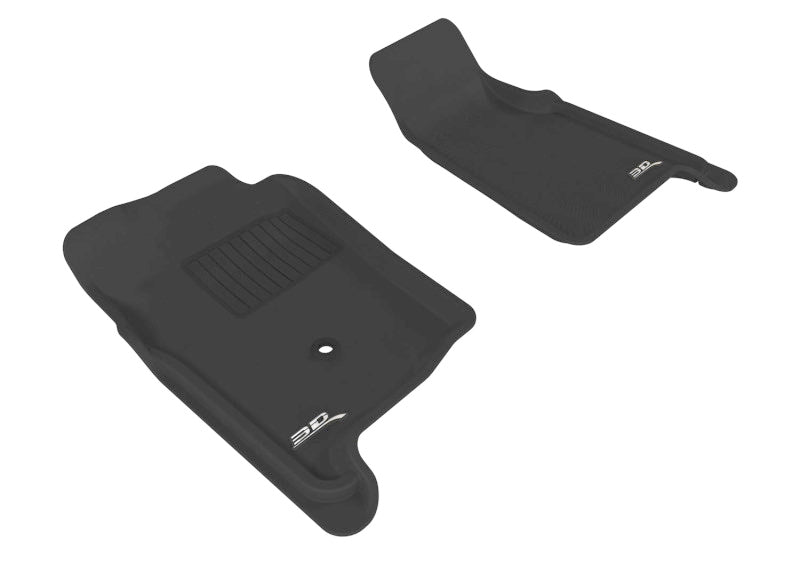 3D MAXpider 1998-2011 Ford Ranger Regular Cab/Supercab Kagu 1st Row Floormat - Black-SR1 Performance