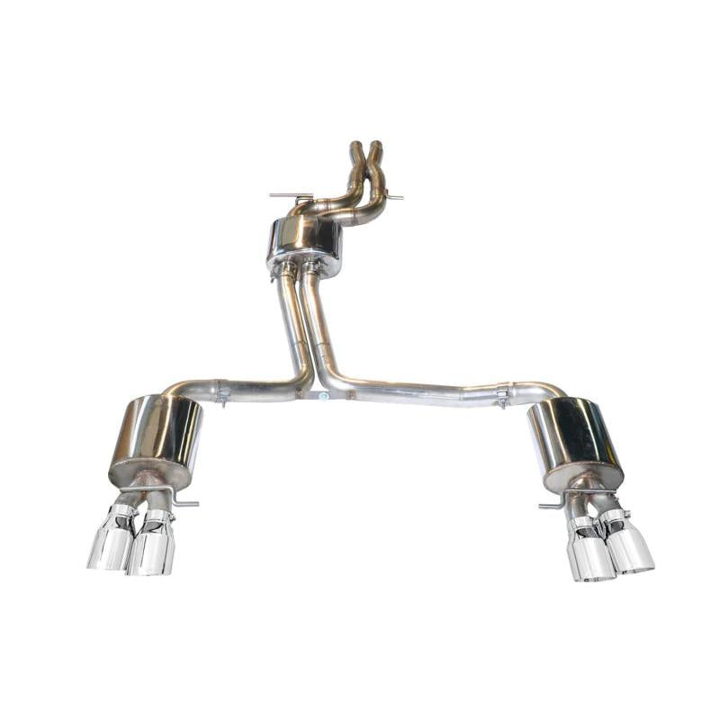 AWE Tuning Audi B8 / B8.5 S4 3.0T Touring Edition Exhaust - Chrome Silver Tips (90mm)-SR1 Performance
