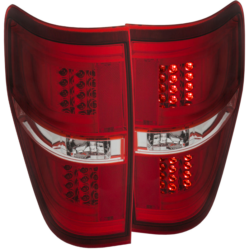 ANZO 2009-2013 Ford F-150 LED Taillights Red/Clear-SR1 Performance