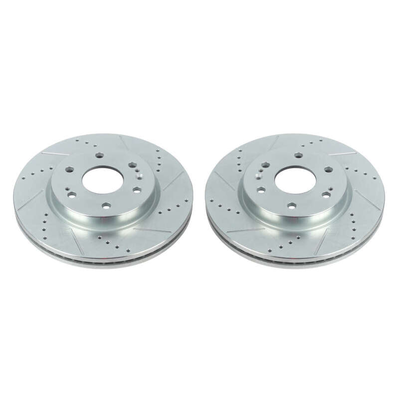 Power Stop 19-20 Chevrolet Silverado 1500 Front Evolution Drilled & Slotted Rotors - Pair-SR1 Performance