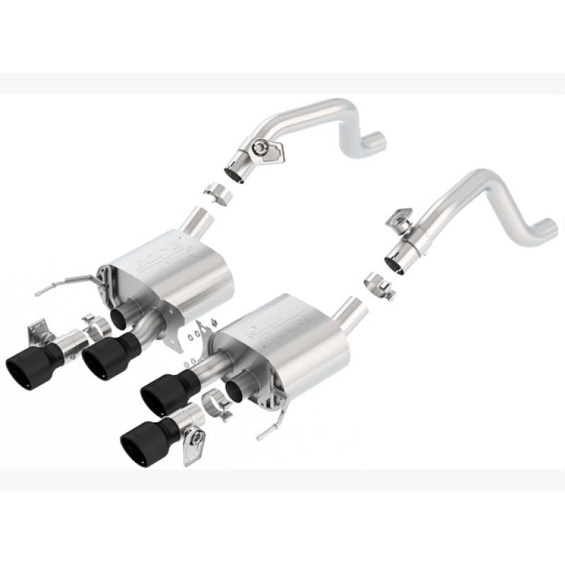 Borla 14-18 C7 Corvette Stingray Axle-Back ATAK Exhaust 2.75in To Muffler Dual 2.75in Out 4.25in Tip-SR1 Performance