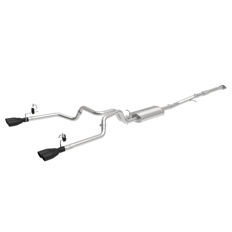 aFe Vulcan Series 3-2.5in 304SS Exhaust Cat-Back w/Blk Tips 2019 GM Silverado/Sierra 1500 L4-2.7L(t)-SR1 Performance