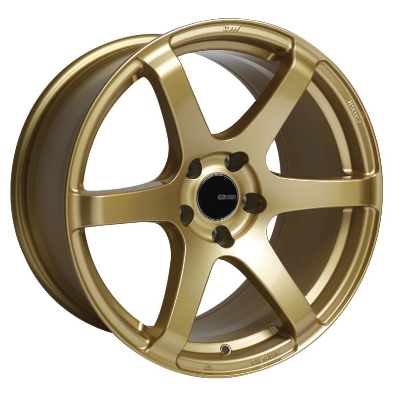 Enkei T6S 17x8 45mm Offset 5x100 Bolt Pattern 72.6 Bore Gold Wheel-SR1 Performance