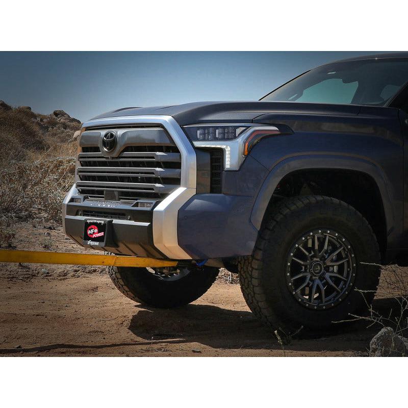 aFe Toyota Tundra 2022 V6-3.5L (tt) Front Tow Hook Blue-SR1 Performance