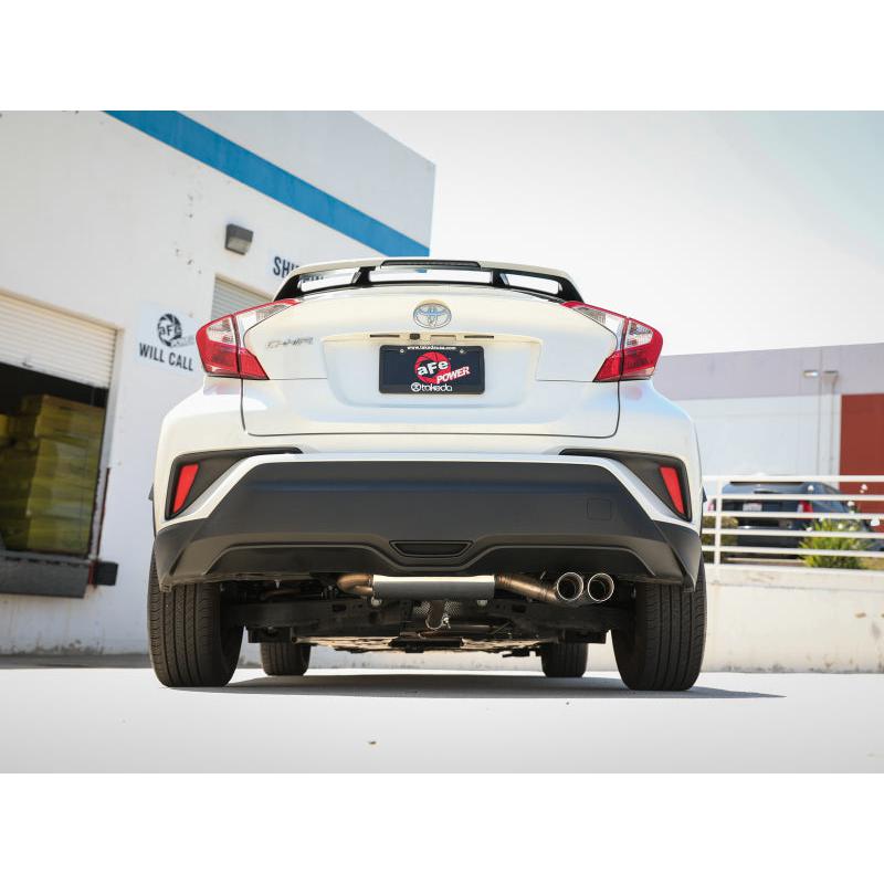aFe Takeda 18-21 Toyota C-HR 2.0L 2.5in 304 Stainless Steel Cat-Back Exhaust w/ Polished Tip-SR1 Performance