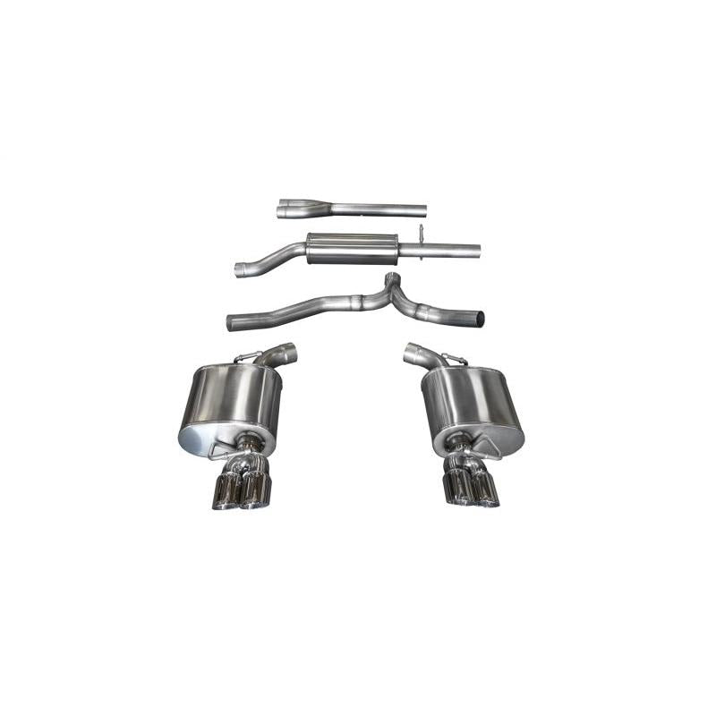 Corsa 11-14 Dodge Charger SXT 2.5in Sport Cat-Back Dual Rear Exit w/ Twin 3.0in Polished Tip-SR1 Performance