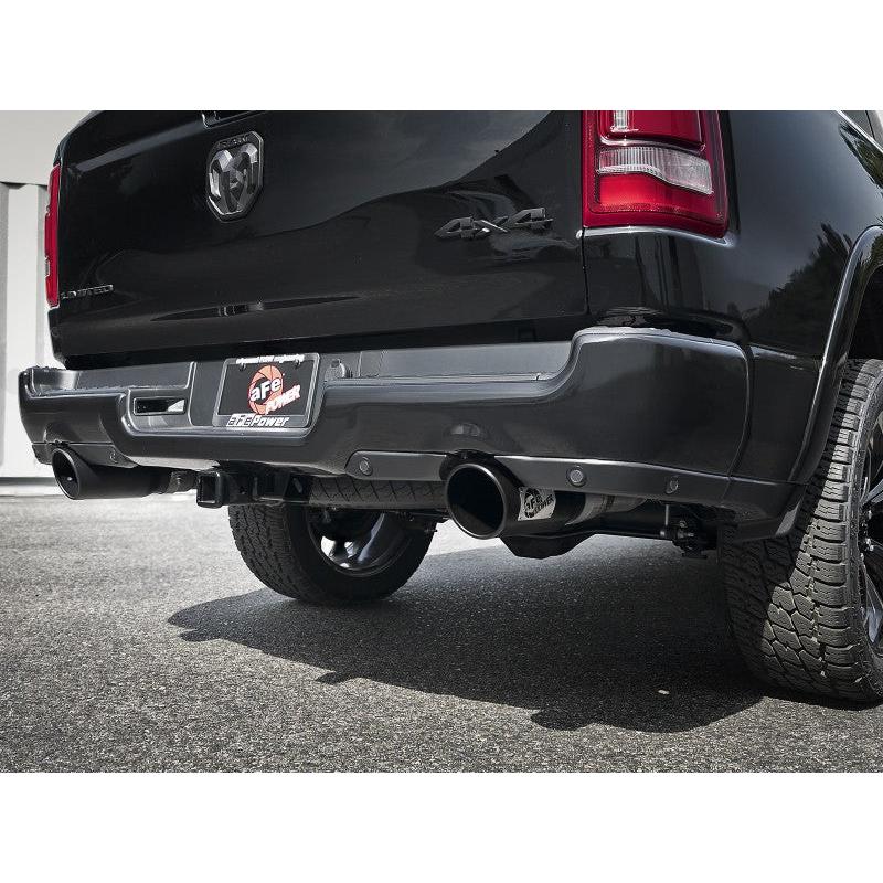 aFe Gemini XV 3in 304 SS Cat-Back Exhaust 19-21 Ram 1500 V8 5.7L Hemi w/ Black Tips-SR1 Performance