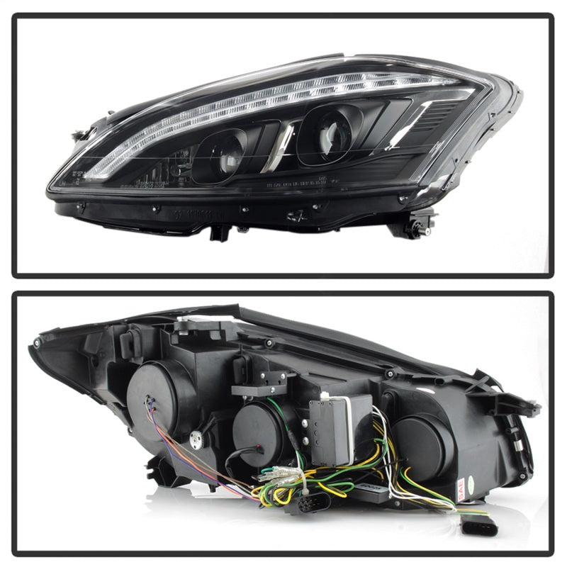 Spyder Mercedes W221 S Class 07-09 Headlights - HID Model Only - Black PRO-YD-MBW22107-HID-DRL-BK-SR1 Performance