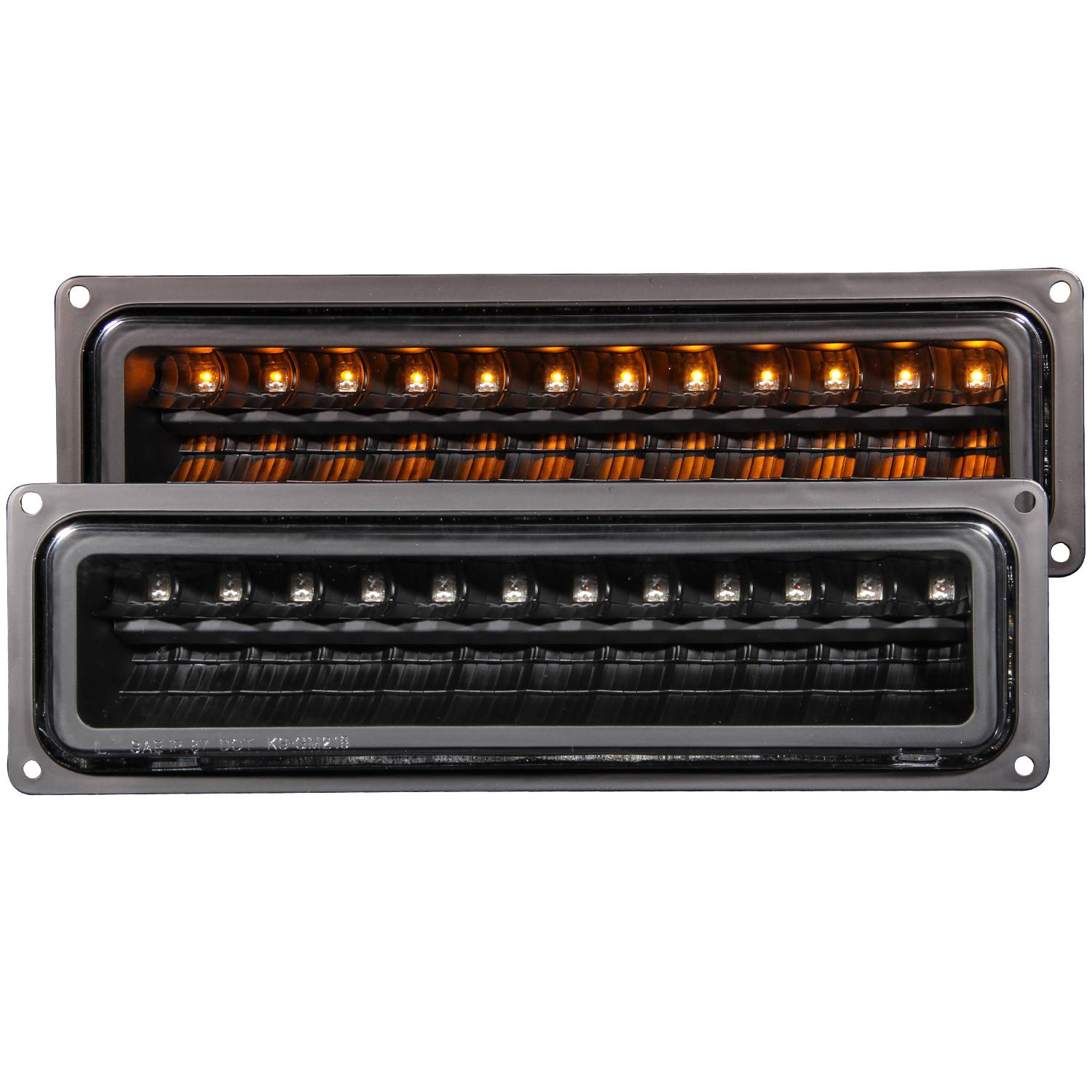 CHEVY/GMC C/K1500/2500 88-98 / C/K3500 88-00 / SUBURBAN 92-99 / BLAZER (FULL-SIZE) 92-94 / TAHOE 95-99 / YUKON 92-99 LED PARKING/SIGNAL LIGHTS BLACK