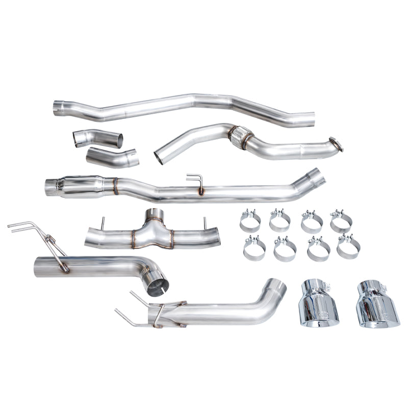 AWE Tuning 22+ Honda Civic Si/Acura Integra Track Edition Catback Exhaust - Dual Chrome Silver Tips-SR1 Performance