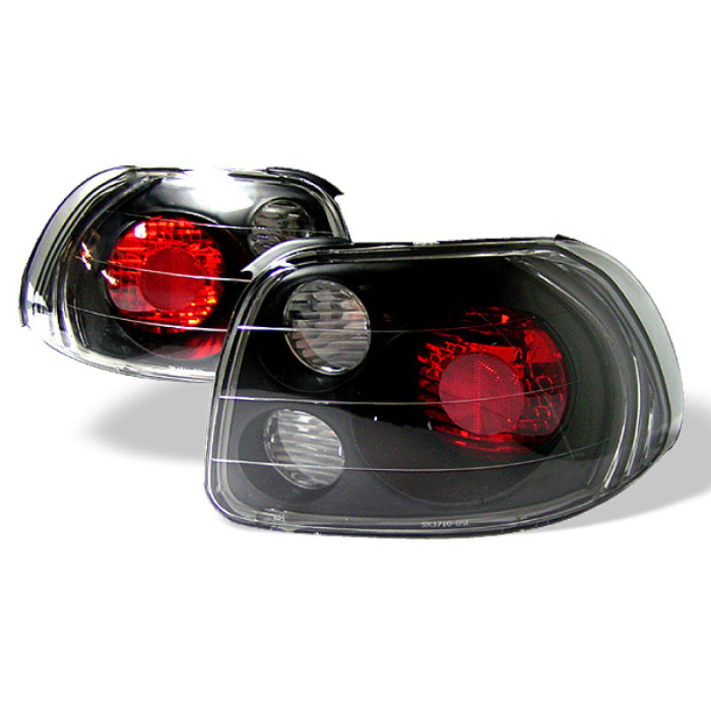 Spyder Honda Del Sol 93-97 Euro Style Tail Lights Black ALT-YD-HDS93-BK-SR1 Performance