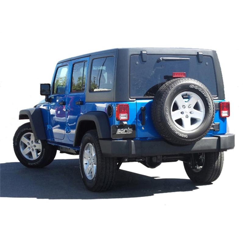 Borla 12-15 Jeep Wrangler 3.6L V6 Auto/Manual Trans Turndown Tip Dual Left Rear Exit Exhaust-SR1 Performance