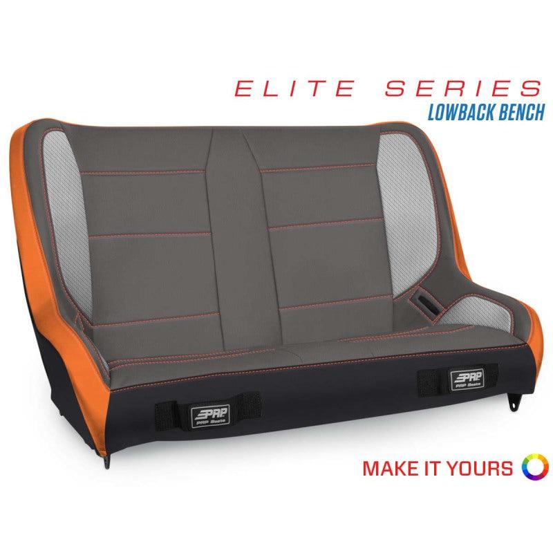 PRP Elite Series Low Back Rear Suspension Bench Seat (36-39In.)-SR1 Performance