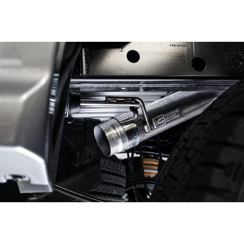 AWE Tuning 2019+ Ford Ranger 0FG Performance Exhaust System w/Diamond Black Tips & Rock Guard-SR1 Performance