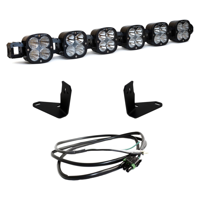 Baja Designs 2021+ Ford Bronco 6 XL Linkable Light Bar Kit Steel Bumper Mount w/Upfitter-SR1 Performance