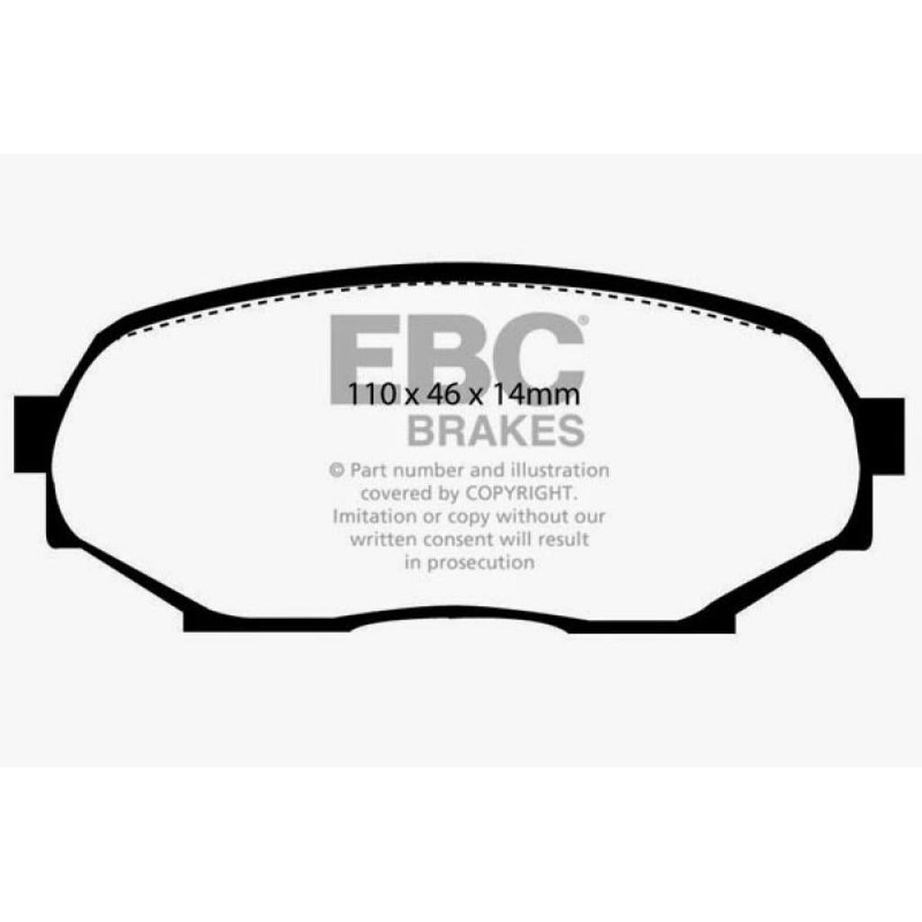 EBC Greenstuff 2000 Series Front Brake Pads for Mazda Miata and Geo Storm – Part DP2802